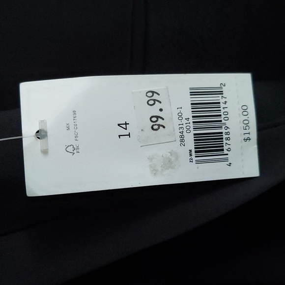 Banana Republic Black Attached Camisole Tiered Sleeveless Fluted Hem Dress Sz 14 - Picture 12 of 16